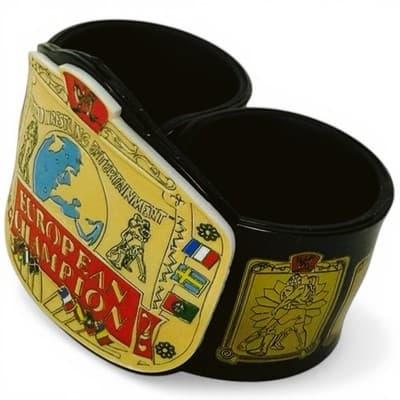 WWE Slap Bands WWE WWF EUROPEAN CHAMPIONSHIP Title Belt Series 3 - Thumbnail 14