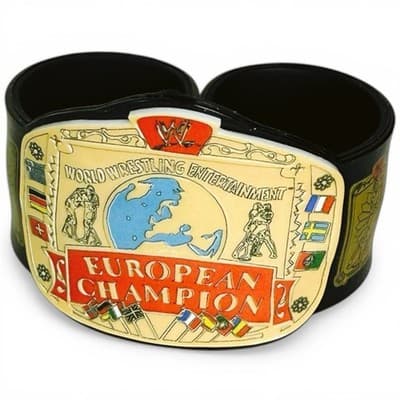 WWE Slap Bands WWE WWF EUROPEAN CHAMPIONSHIP Title Belt Series 3 - Thumbnail 13