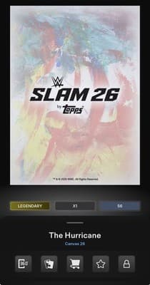 Topps Slam WWE HURRICANE SHANE HELMS Canvas 26 Guilded Greats Legendary Digital - Thumbnail 2