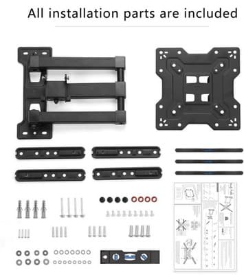 Suptek TV Wall Mount Swivel Tilt Full Motion Most 23-55” TV Mount 55lbs Max VESA - Thumbnail 7