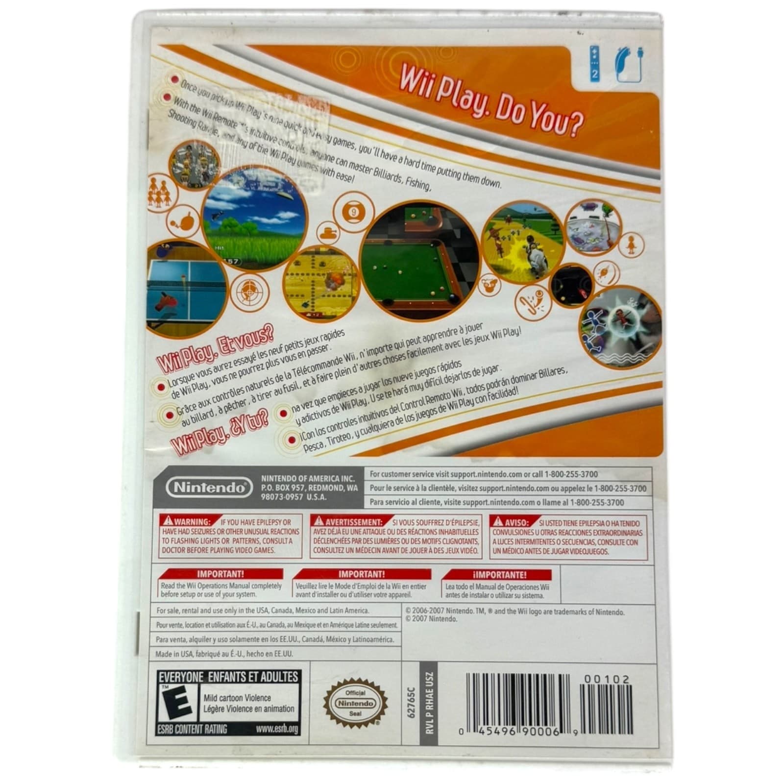 Wii Play Complete CIB Nintendo Wii Manual Insert Tested Working - Thumbnail 2