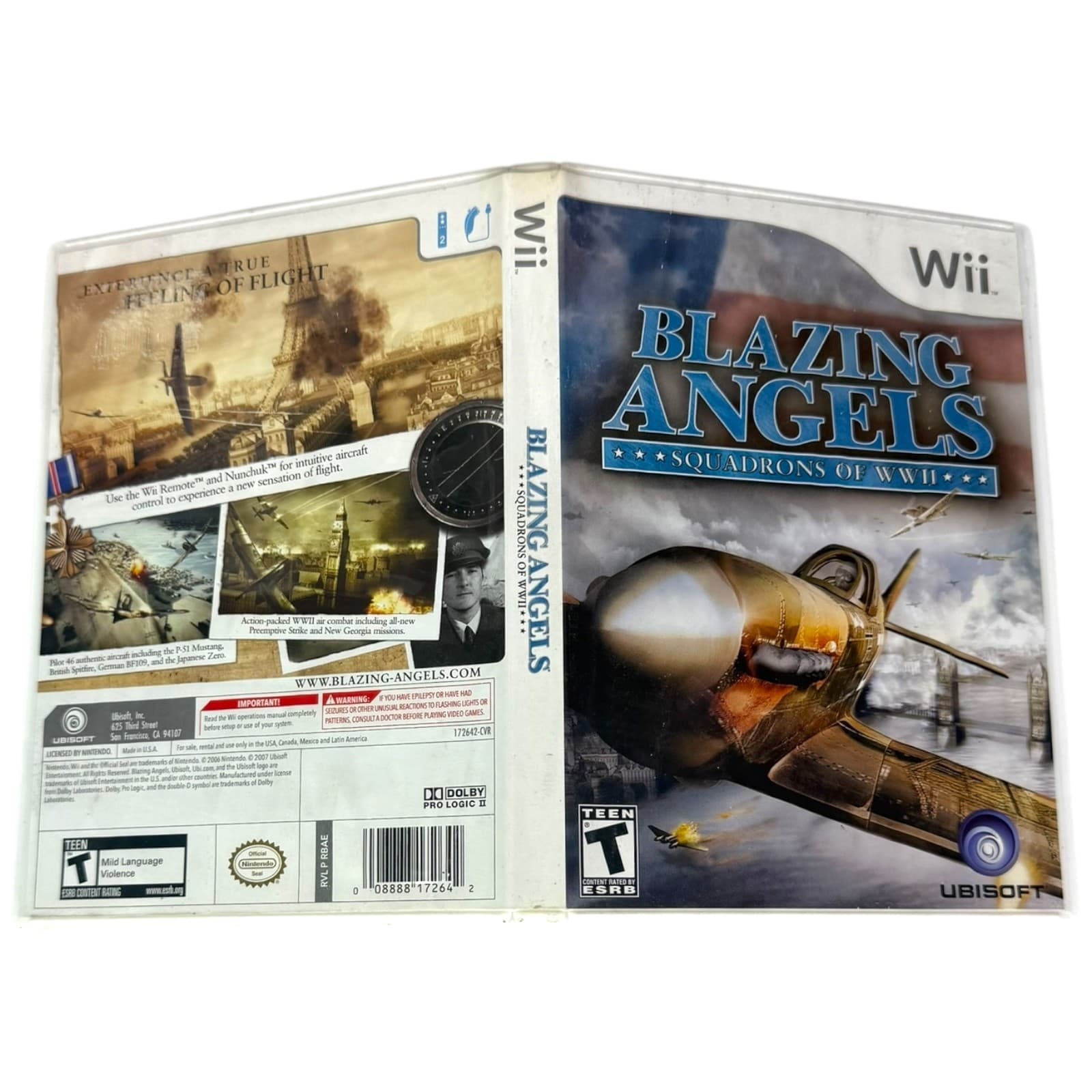 Nintendo Wii Blazing Angels Squadron of WWII Tested Working - Thumbnail 5