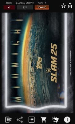 Topps Slam WWE 2025 CHELSEA GREEN Iconic Midnight Moon Beam Signature - Thumbnail 2