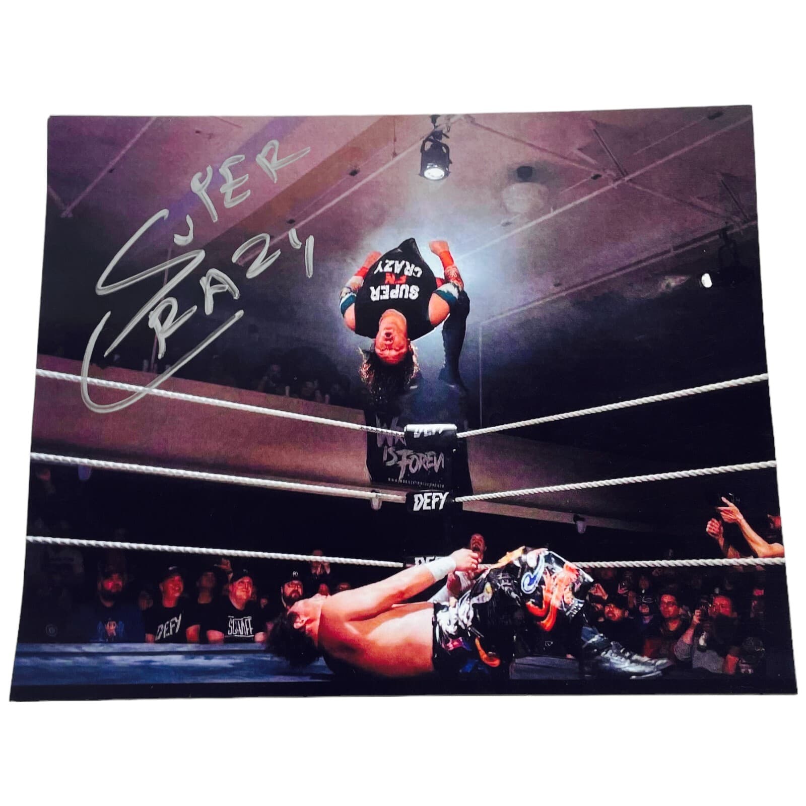 ECW Luchadore Super Crazy Signed Autographed 8x10 Promo Photo Rare Glossy WWE - Thumbnail 4