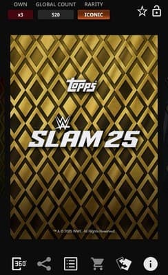 Topps Slam WWE Standouts 25 THE MIZ ICONIC Gold Signature Relic Series 1 - Thumbnail 2