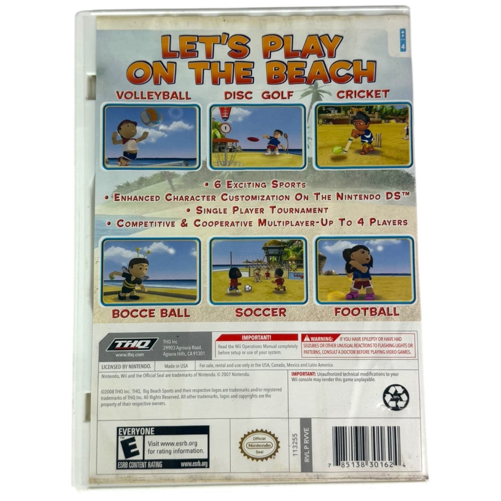 Nintendo Wii Big Beach Sports Multiplayer Tested Working - Thumbnail 7