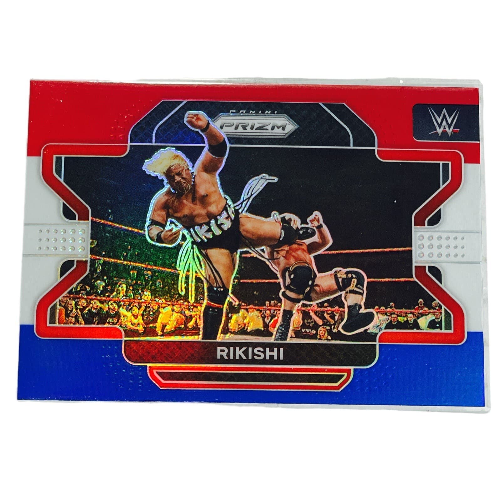 Rikishi 2022 Panini Prizm WWE Red White Blue Retail Exclusive Parallel Card #5 - Image 1