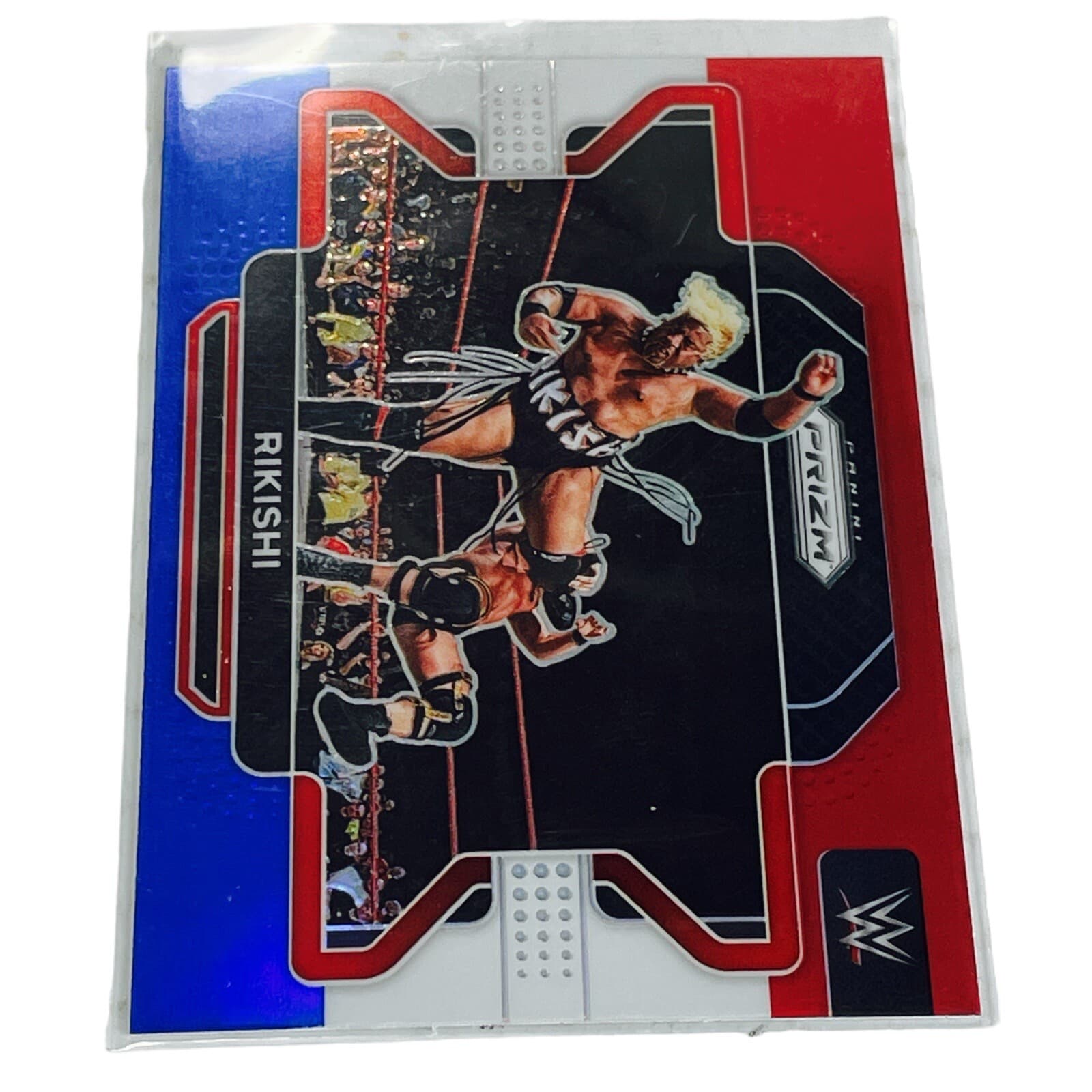 Rikishi 2022 Panini Prizm WWE Red White Blue Retail Exclusive Parallel Card #5 - Thumbnail 3