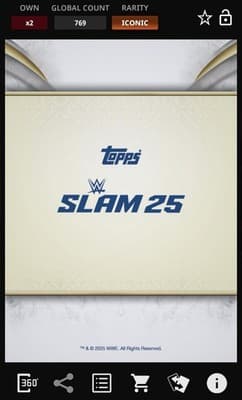 Topps Slam WWE 2025 Reverence RANDY ORTON Iconic Purple Signature Series 1 - Thumbnail 5