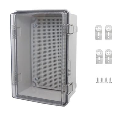 IP67 Waterproof Junction Box ABS Plastic Electrical Enclosure 11.5x7.5x5.1 Gray - Image 1