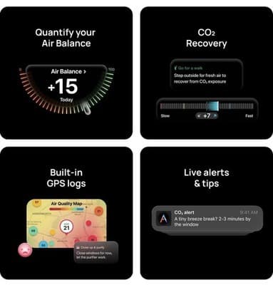 Atmotube PRO 2 Portable Air Quality Monitor PM CO2 VOCs NOx GPS Tracker Tester - Thumbnail 2