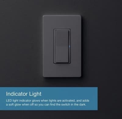 Lutron Caseta Smart Switch DVRF-5NS-LA Light Almond Diva Smart Switch 5A - Thumbnail 9