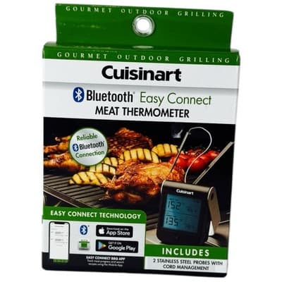 Cuisinart Bluetooth Easy Connect Dual Probe Meat Thermometer Preset Temperature - Image 1