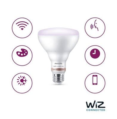 Philips Smart LED 65W Dimmable Wi-Fi Wiz Wireless Soft White Voice Control 2 Pk - Thumbnail 5