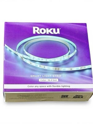 Roku Smart LED Light Strip 16.4 ft Multicolor App Control Wi-Fi Music Sync - Thumbnail 13