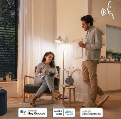 Philips Smart LED 65W Dimmable Wi-Fi Wiz Wireless Soft White Voice Control 2 Pk - Thumbnail 7