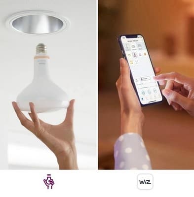 Philips Smart LED 65W Dimmable Wi-Fi Wiz Wireless Soft White Voice Control 2 Pk - Thumbnail 6