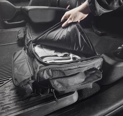 Vehicle Organizer Under Seat Cab Storage Truck Bag 3 Storage Compartments - Image 1