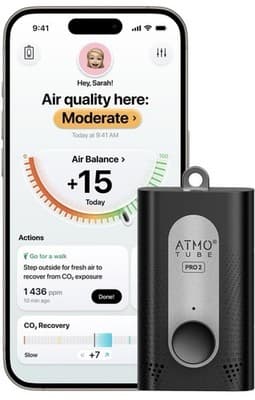 Atmotube PRO 2 Portable Air Quality Monitor PM CO2 VOCs NOx GPS Tracker Tester - Image 1