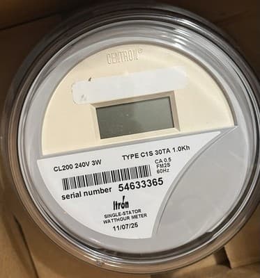Intron Centron C1S Electric Meter CL200 240V 3W FM2S RV Sub-metering Digital - Thumbnail 8