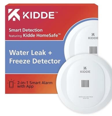 Kidde Smart Water Leak and Freeze Detector WiFi Alexa Google 60WLDR-W New - Image 1