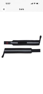 Reebok Delta Stabalizing Weight Lifting Wrist Wraps One Size Fits Most Exercise - Thumbnail 3