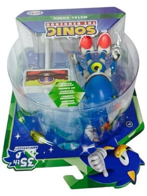 Sonic The Hedgehog 35th Anniversary Metal Sonic Goal Post 4” JAKKs Pacific SEGA - Thumbnail 6