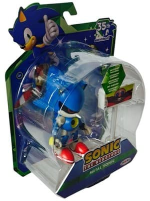 Sonic The Hedgehog 35th Anniversary Metal Sonic Goal Post 4” JAKKs Pacific SEGA - Thumbnail 8