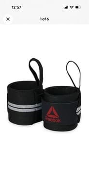 Reebok Delta Stabalizing Weight Lifting Wrist Wraps One Size Fits Most Exercise - Thumbnail 4
