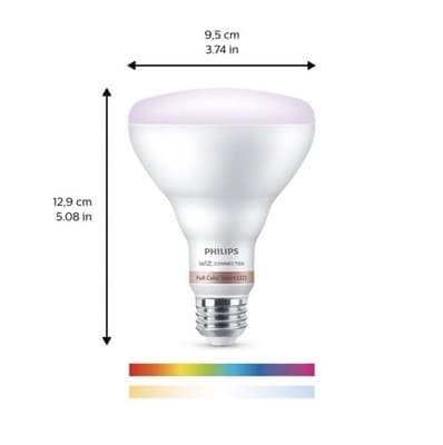 Philips Smart LED 65W Dimmable Wi-Fi Wiz Wireless Soft White Voice Control 2 Pk - Thumbnail 4