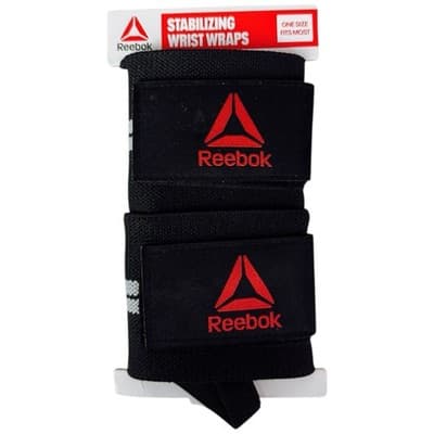 Reebok Delta Stabalizing Weight Lifting Wrist Wraps One Size Fits Most Exercise - Image 1