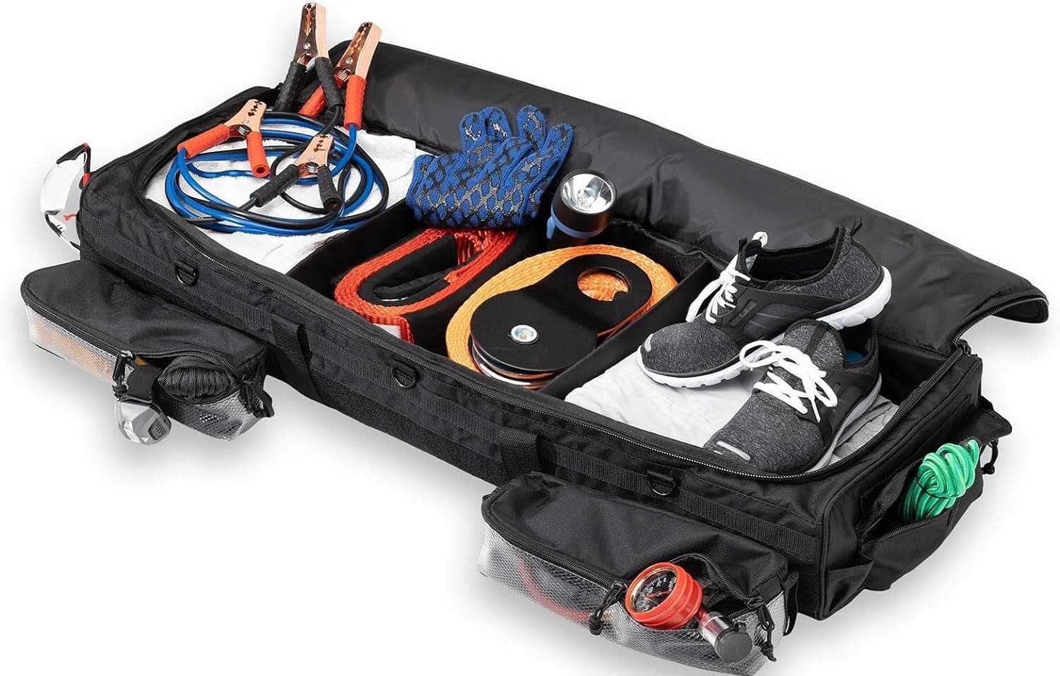 Vehicle Organizer Under Seat Cab Storage Truck Bag 3 Storage Compartments - Thumbnail 2