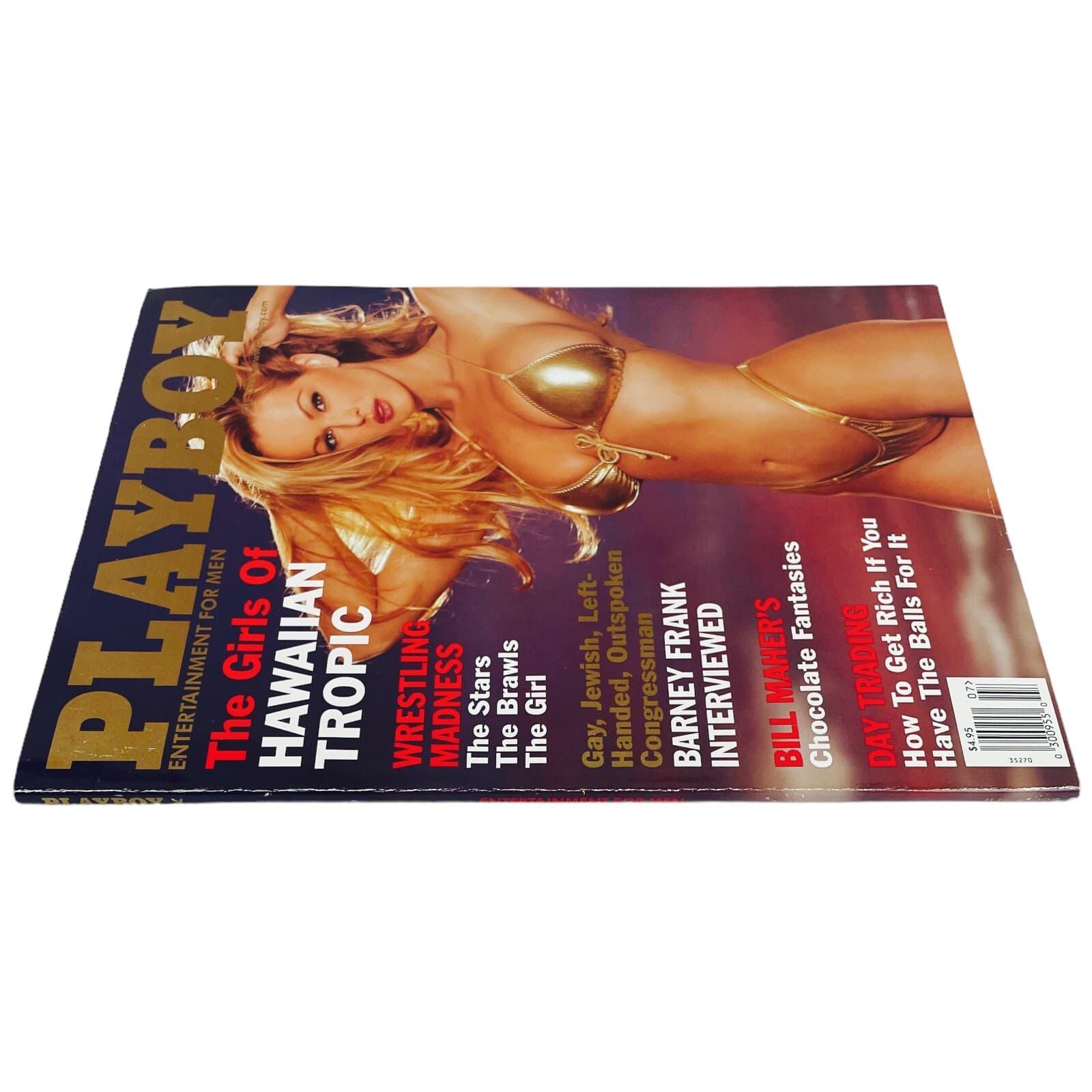 Brooke Richards Playboy Magazine July 1999 Wrestling Barney Frank Michael Moore - Thumbnail 3
