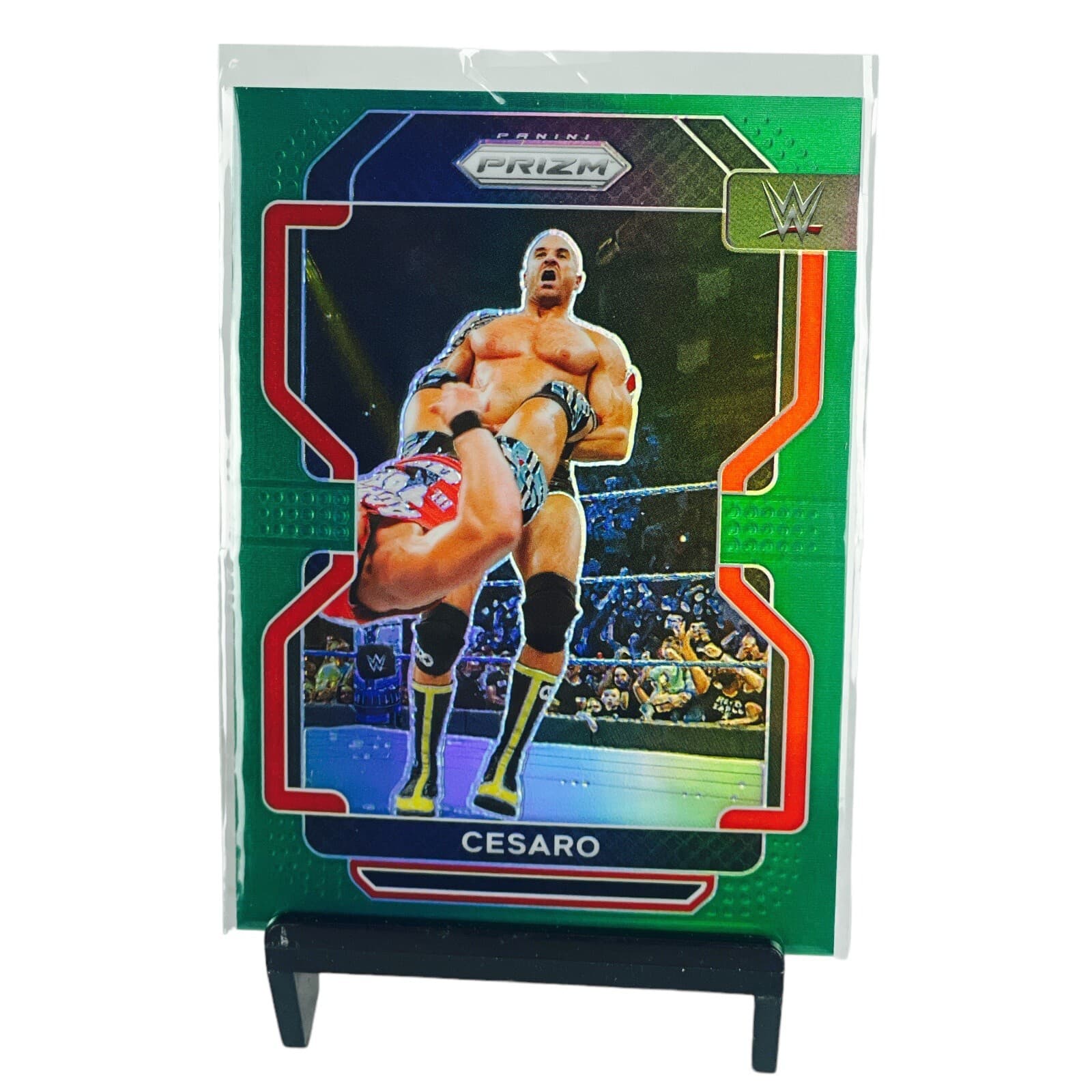 2022 Panini WWE Cesaro Green Prizm #171 Wrestling Card AEW SP Exclusive Insert - Thumbnail 5