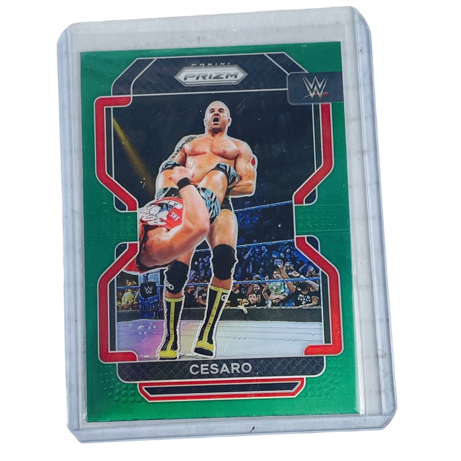 2022 Panini WWE Cesaro Green Prizm #171 Wrestling Card AEW SP Exclusive Insert - Thumbnail 3