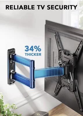 Pipishell PIMF11 Full Motion TV Wall Mount For 26-60 Inch TVs Up To 77lbs VESA - Thumbnail 8