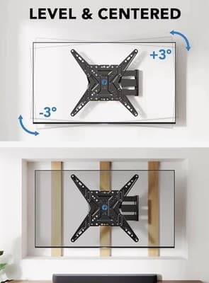 Pipishell PIMF11 Full Motion TV Wall Mount For 26-60 Inch TVs Up To 77lbs VESA - Thumbnail 9