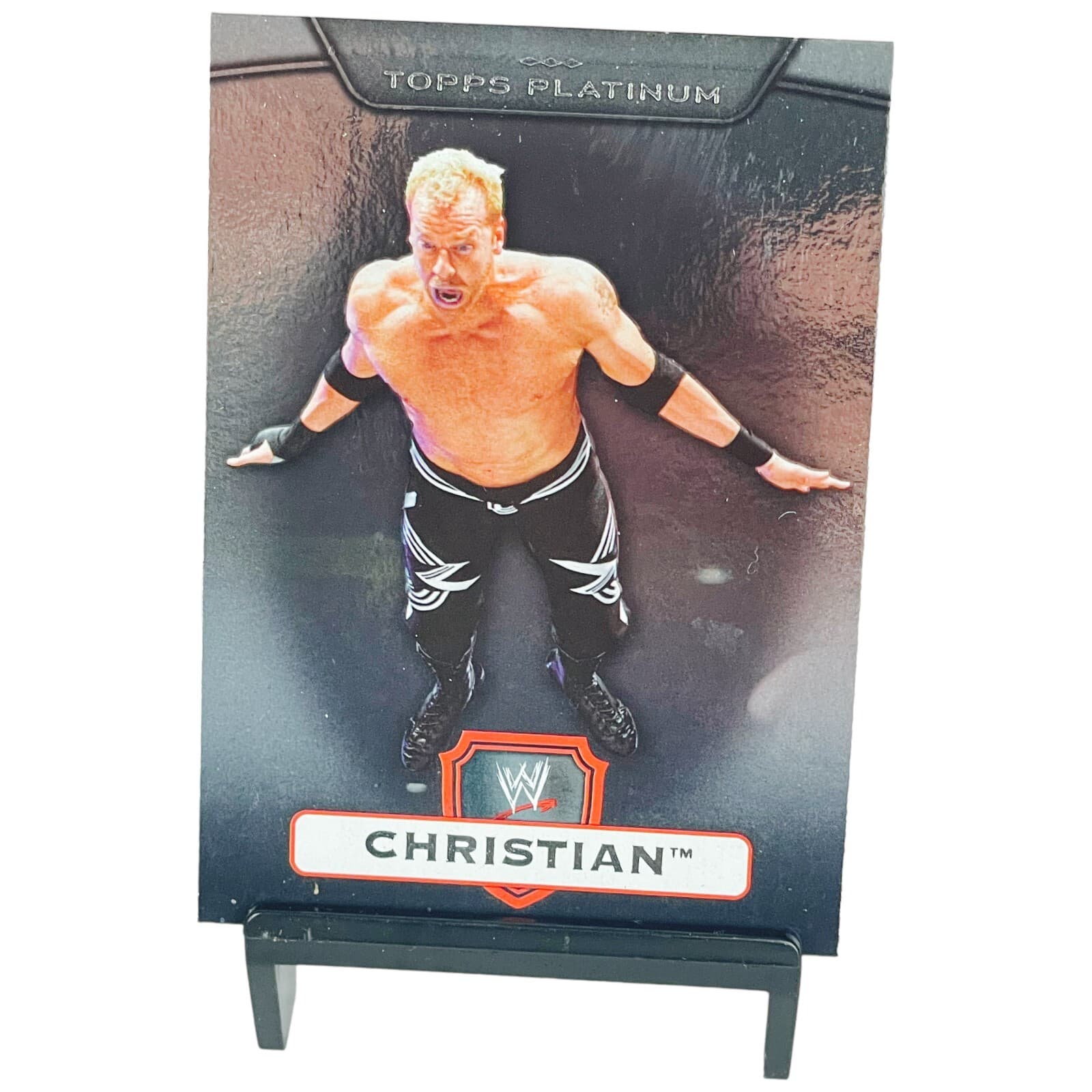 2010 Topps Platinum WWE Christian #5 Premium Base Wrestling Card WWF AEW - Thumbnail 3