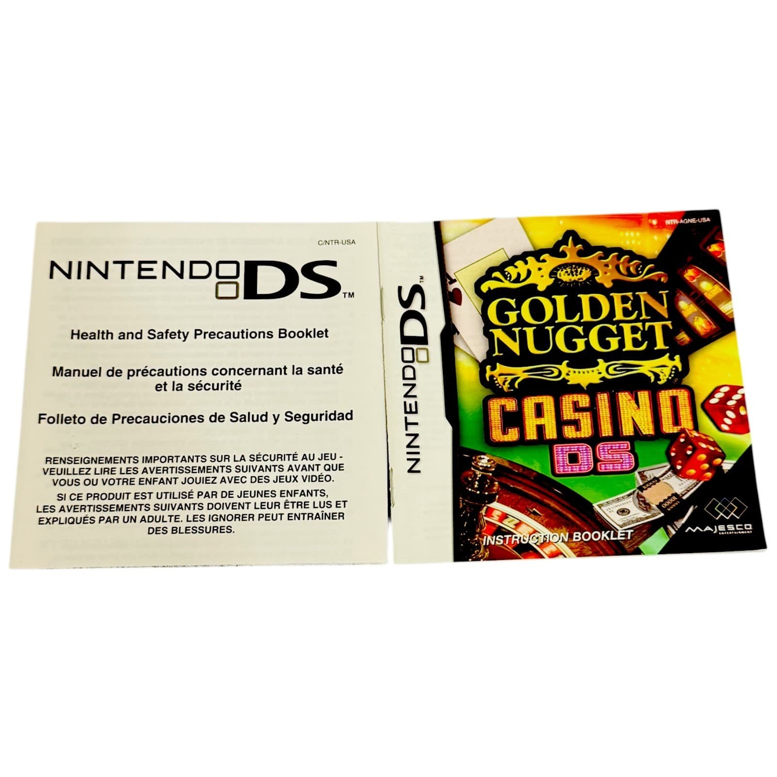 Golden Nugget Casino DS Nintendo DS 2005 Complete CIB Manual Insert Tested Works - Thumbnail 7