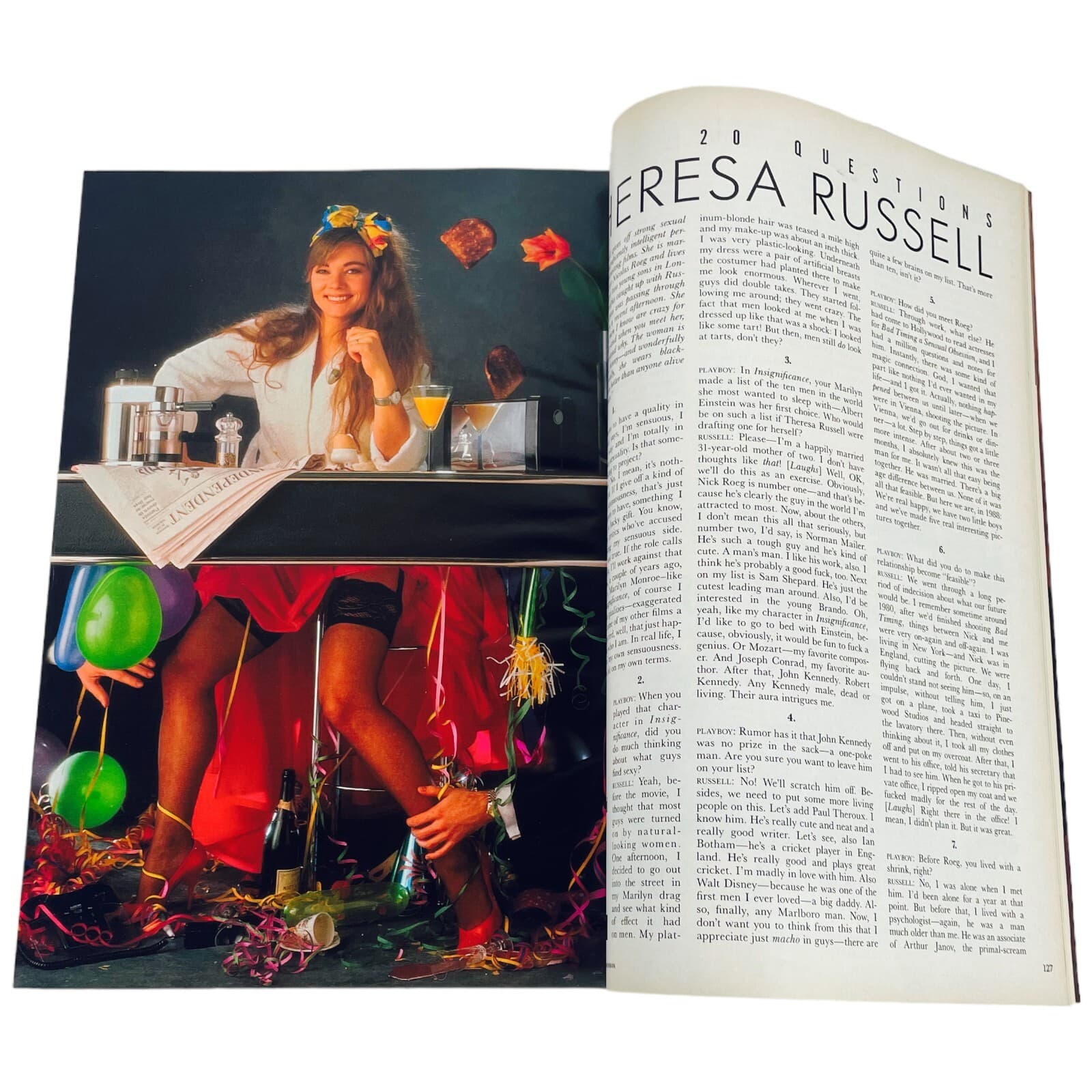 Chevy Chase India Allen Playboy Magazine June 1988 Emily Arth Theresa Russell - Thumbnail 7