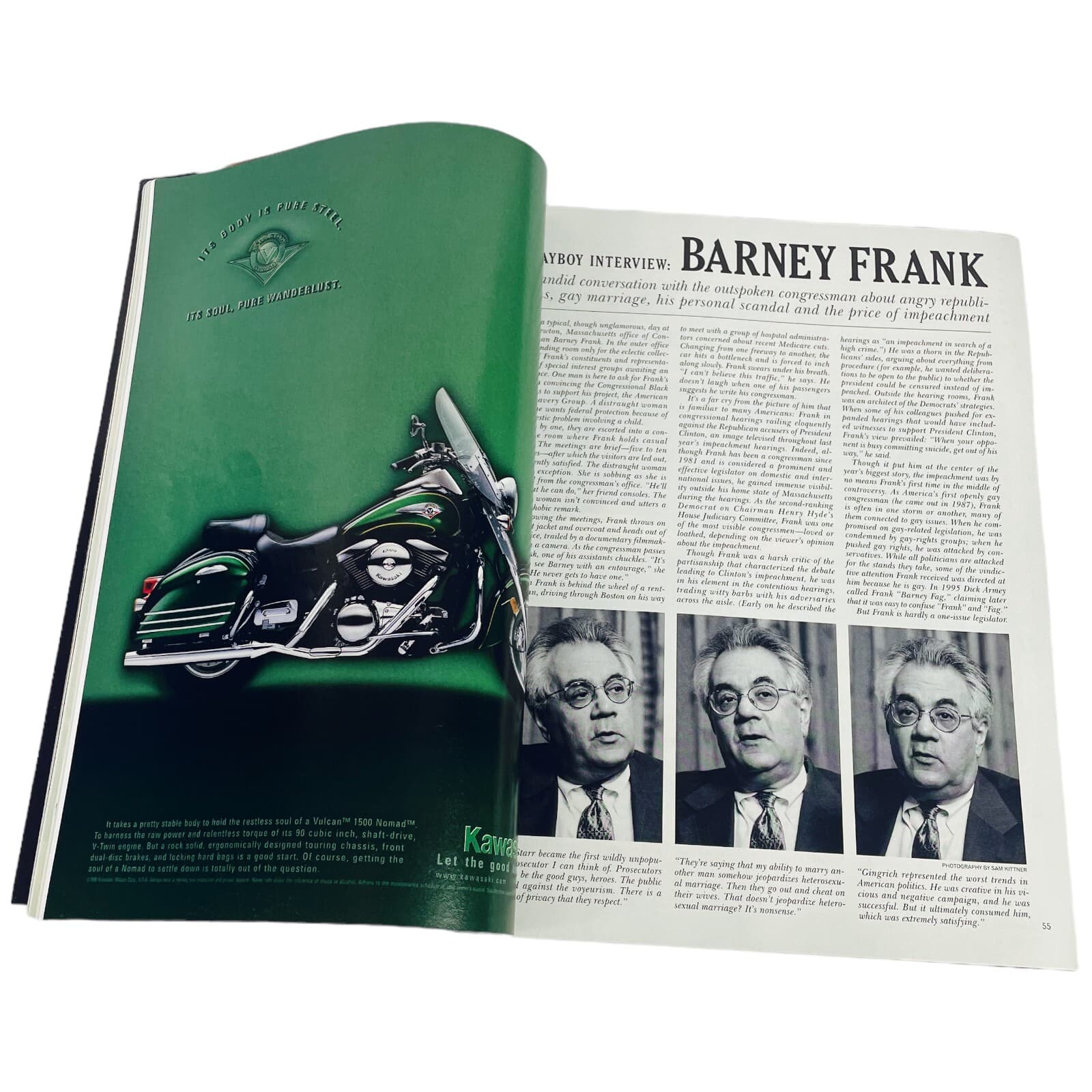 Brooke Richards Playboy Magazine July 1999 Wrestling Barney Frank Michael Moore - Thumbnail 4