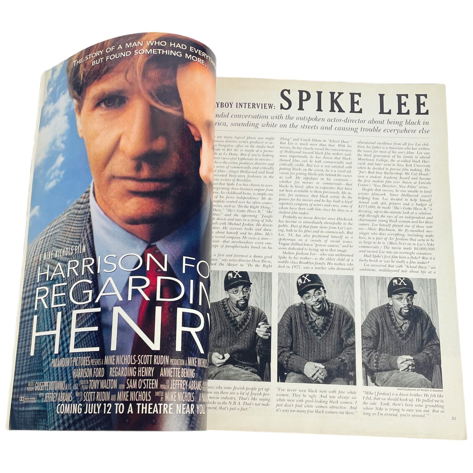 Spike Lee Samantha Dorman Playboy Magazine July 1991 Wendy Kaye Eric Bogosian - Thumbnail 3