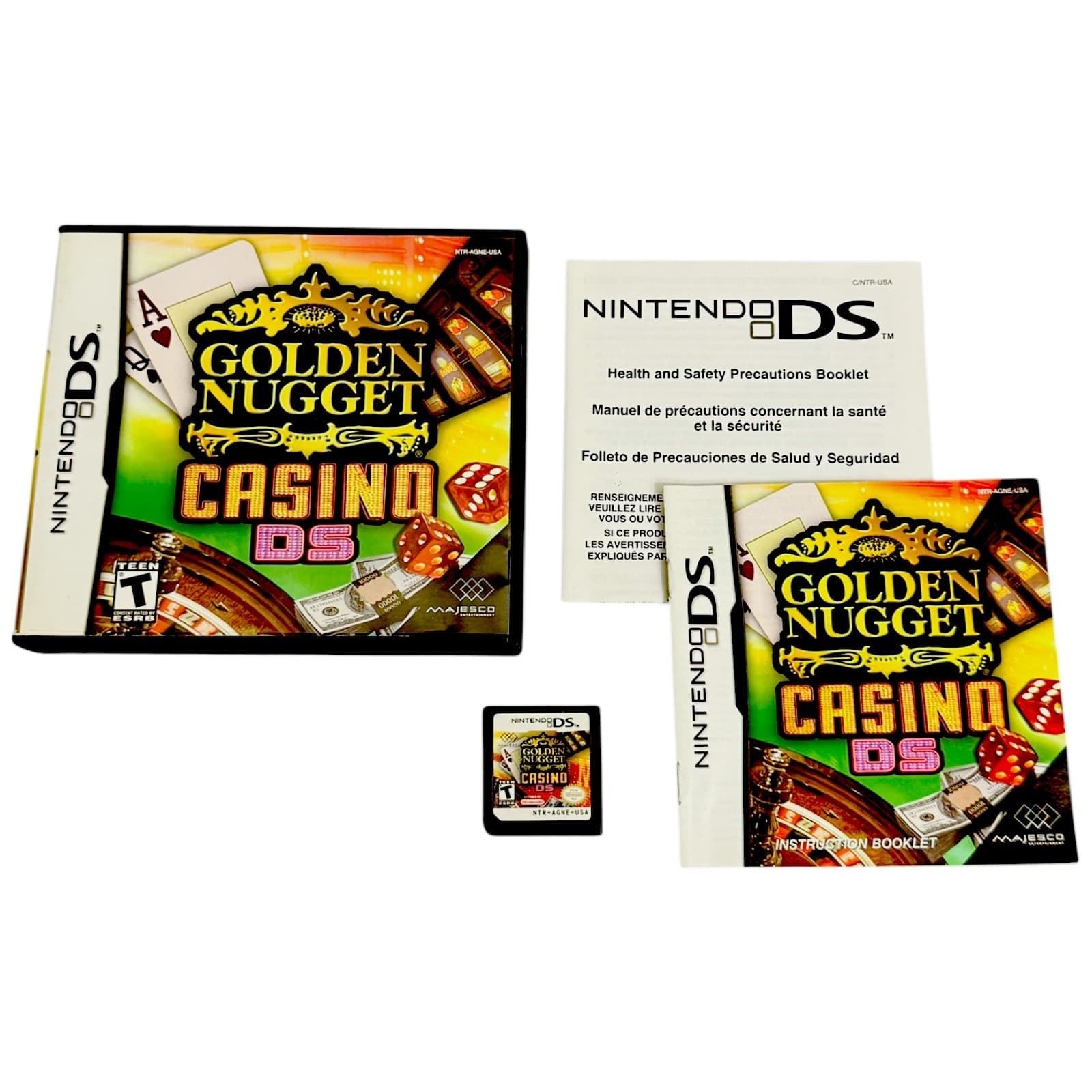 Golden Nugget Casino DS Nintendo DS 2005 Complete CIB Manual Insert Tested Works - Thumbnail 8