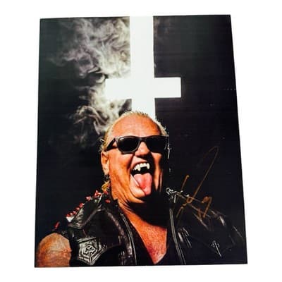 WWF Gangrel Hand Signed David Heath VAMPIRE WARRIOR WWE Wrestling 8x10 Photo - Image 1