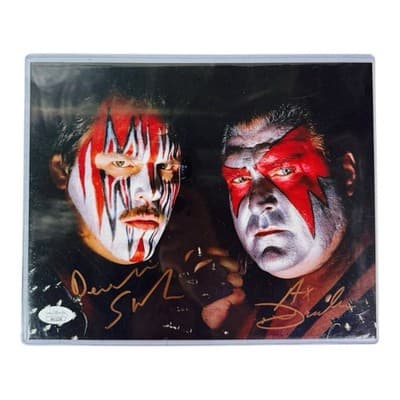 Demolition Ax Smash Dual Signed JSA COA WWE Wrestling 8x10 Photo NWA WCW - Thumbnail 2