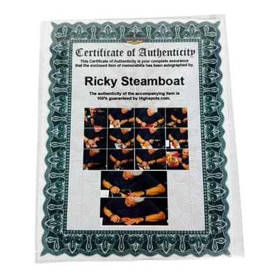 Ricky The Dragon Steamboat Signed Glossy 8x10 Photo COA Wrestling WWE - Thumbnail 3