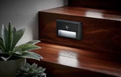 Hampton Bay LED Motion Sensor Deck & Stair Light Low Volt Black Finish 12V 2 Pk - Thumbnail 4