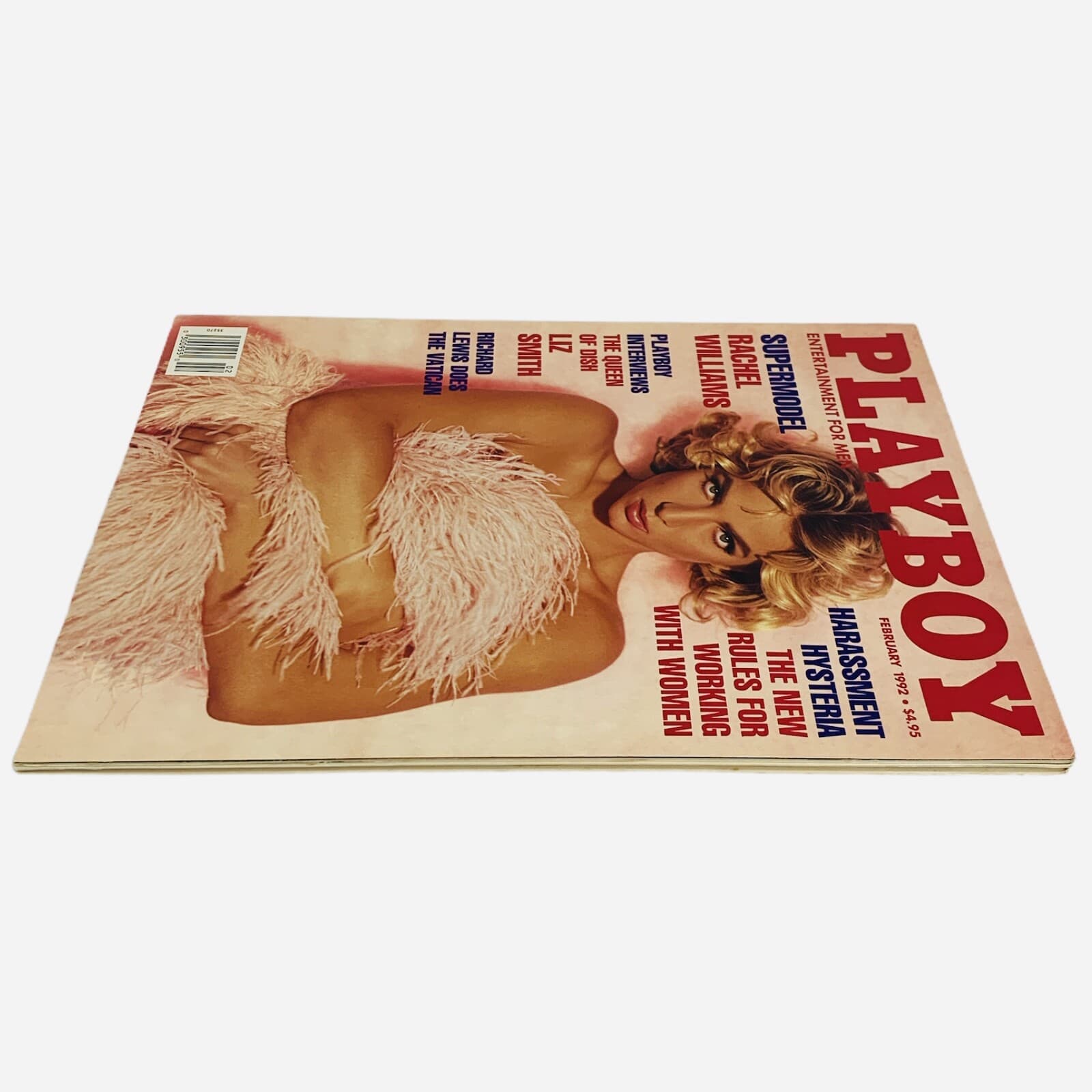 Liz Smith Richard Lewis Supermodel Rachel Willams Playboy Magazine Feb 1992 NM - Thumbnail 4