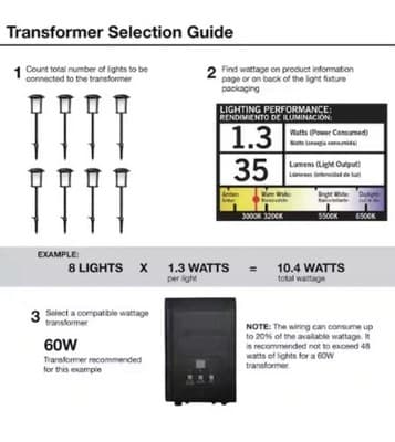 Hampton Bay LED Motion Sensor Deck & Stair Light Low Volt Black Finish 12V 2 Pk - Thumbnail 9