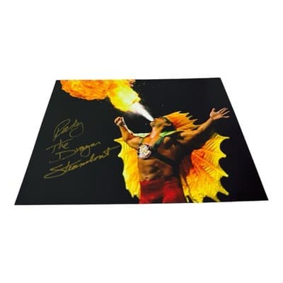 Ricky The Dragon Steamboat Signed Glossy 8x10 Photo COA Wrestling WWE - Thumbnail 4